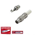 LUXMANN Штекер переходник  пластик ТВ - КабельТВ прямой Папа T-101 металл белый 511-101-6 - фото 44762