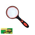 Лупа ручная прорезиненная ручка D 75мм GLASS N 99165 SP-04846-1 - фото 45601
