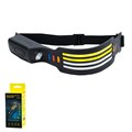 Налобный фонарь силикон 4-LED-полоски с датчиком многорежимный RGB-4 цвета 811-4 - фото 45714