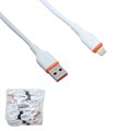 Кабель силиконовый белый G13 Lightning 1м МРМ S146 - фото 45740
