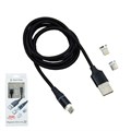 Шнур магнитный для зарядки 3 в 1 MDL светящийся iPhone TypeC Micro SP-04348 - фото 45752