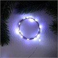 Гирлянда «Нить» 2 м роса, IP20, серебристая нить, 20 LED, 3 режима, батарейки AG13х3 (в комплекте), свечение белое 9717882 - фото 45884