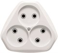 Кунцево Электро Розетка треугольная встраиваемая с/з, 10 А, 250 В РС10-394 - фото 46128