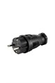 DYNEL Вилка прямая каучук 2P+PE 230V 16А IP44 DY-01-01-001 - фото 46445