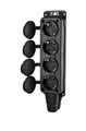 DYNEL Розетка (колодка) четыхместная каучук 2P+PE 230V 16А IP54 DY-01-01-009 - фото 46451