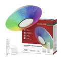 IN HOME Светильник светодиодный COMFORT CRYSTAL-RGB 75Вт 230В 3000-6500K 6000Лм 500x115мм с пультом ДУ 4690612059983 - фото 46553