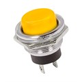REXANT Выключатель-кнопка  металл 250V 2А (2с) (ON)-OFF  Ø16.2  желтая 36-3354 - фото 46698