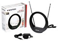 Антенна комнатная активная Kromax TV FLAT-02 black 78953 78953 - фото 47147