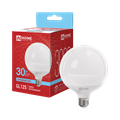 IN HOME Лампа светодиодная LED-GL125-VC 30Вт 230В Е27 6500К 3000Лм 125мм 4690612064024 - фото 47205
