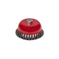 KRANZ Щетка чашечная для УШМ, крученая стальная проволока, 150мм, М14 KR-91-1252 - фото 47325