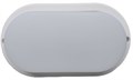 Ecola LED ДПП светильник Овал накладной IP65 матовый белый 18W 220V 6500K 200x100x4 DPLD18ELC - фото 47465