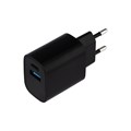 REXANT Сетевое зарядное устройство USB + Type-C, 5V, 2.4 A, черное 16-0297