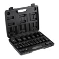 KRANZ Набор шестигранных ударных торцевых головок, 1/2", 78мм, 20 предметов (8-32мм) пластиковый кейс KR-12-8420