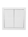 Lezard LETO Выключатель двойной белый 752-0200-101