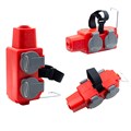 STANdart-Luxe Колодка переносная 4 гнезда красная с з/к каучук IP44 16A 3700W SP-05351 РП-16-004