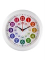 Часы настенные "Время учиться", детские, развивающие, d-29см, белые 10892354