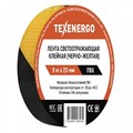 TEXENERGO Лента светоотражающая самоклеющаяся черно-желтая 8 м (2 см) RLT-15-8M-2