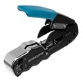 Gross Клещи для обжима телефонных и компьютерных клемм(Кримпер) RJ45, 8P и RJ11/12, 6P, компакт., CAT5 17723