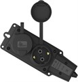AGIS Колодка Каучук, 2я, с/з, 16А, 250В, IP44, черная 80.01.10.105