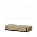 NEOX Светильник светодиодный ДБО-HEXAGON 14С-81065 810Вт 6500К 14сот с рамкой 0.5м шнур с вилкой 4835х2430мм 4690612066660
